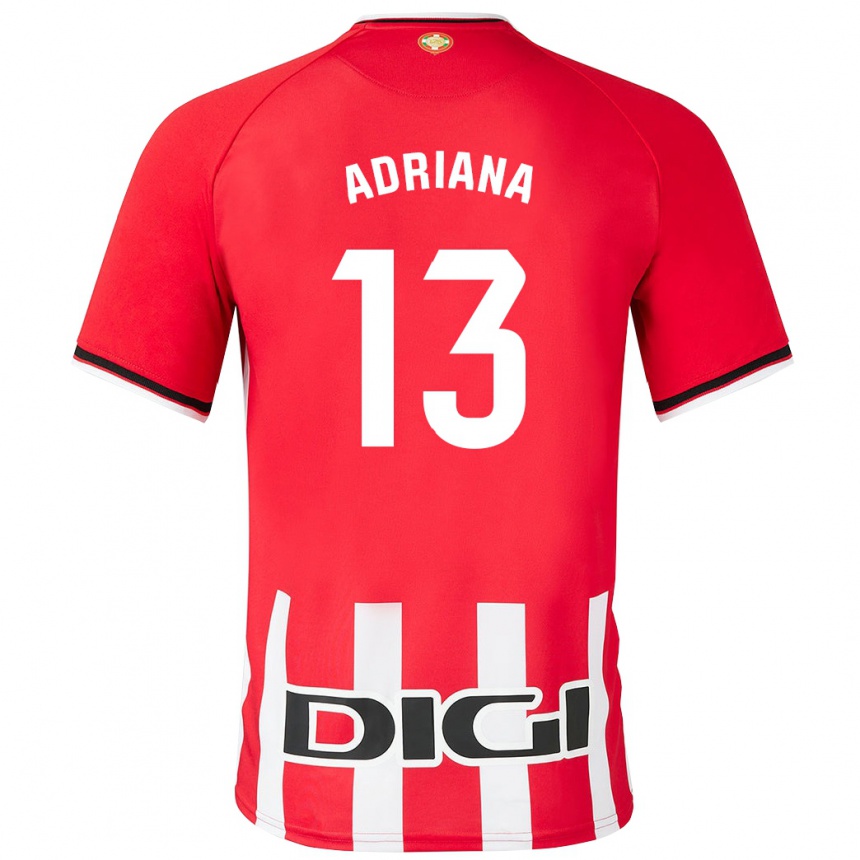 Men Football Adriana Nanclares Romero #13 Red Home Jersey 2023/24 T-Shirt Canada