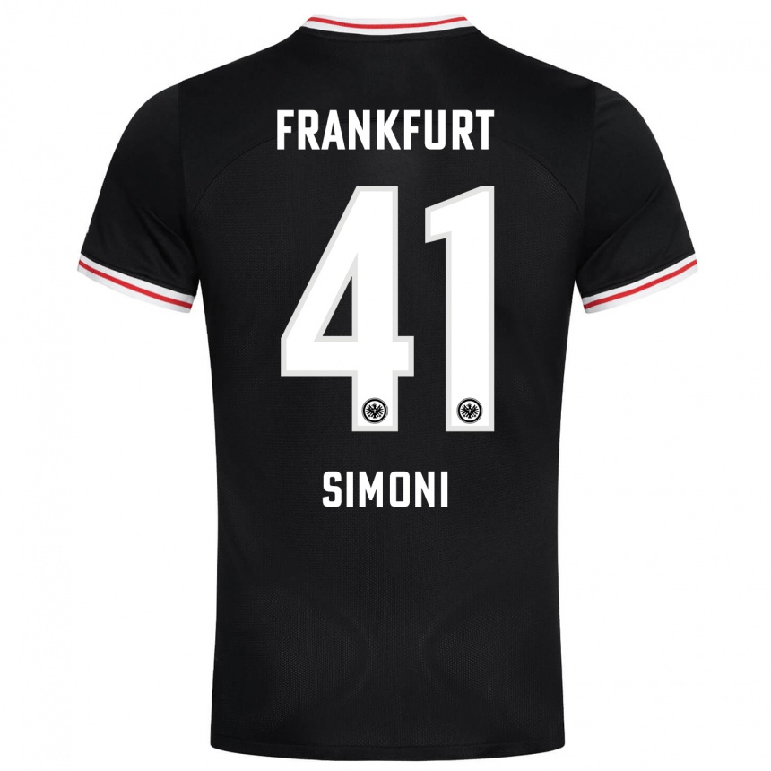 Homme Football Maillot Simon Simoni #41 Noir Tenues Extérieur 2023/24 Canada