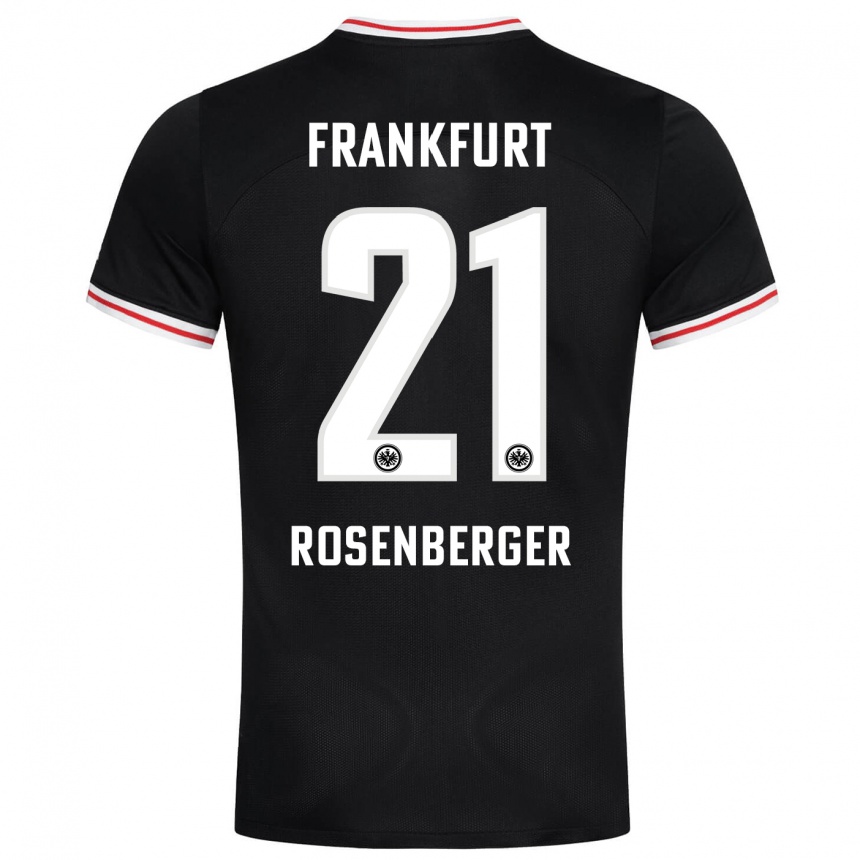 Men Football Robin Rosenberger #21 Black Away Jersey 2023/24 T-Shirt Canada