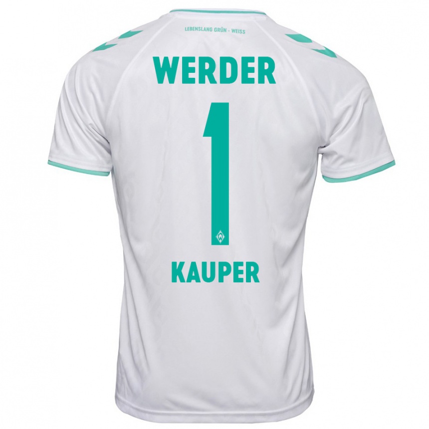 Men Football Ben Käuper #1 White Away Jersey 2023/24 T-Shirt Canada