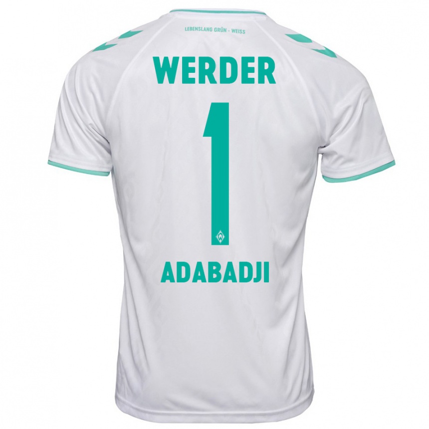 Men Football Kwassi-Vivien Felix Adabadji #1 White Away Jersey 2023/24 T-Shirt Canada