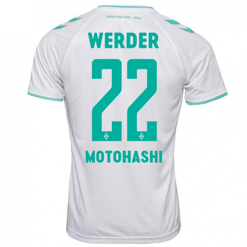 Homme Football Maillot Yuzuki Motohashi #22 Blanc Tenues Extérieur 2023/24 Canada