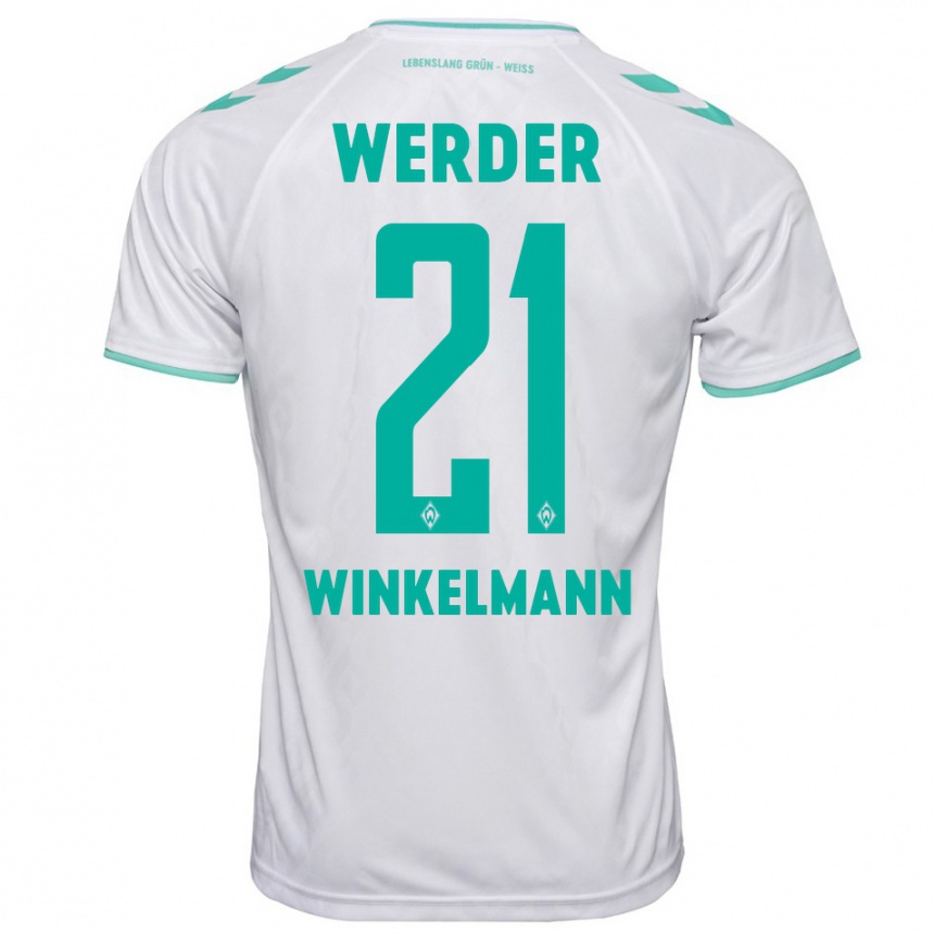 Men Football Till Winkelmann #21 White Away Jersey 2023/24 T-Shirt Canada