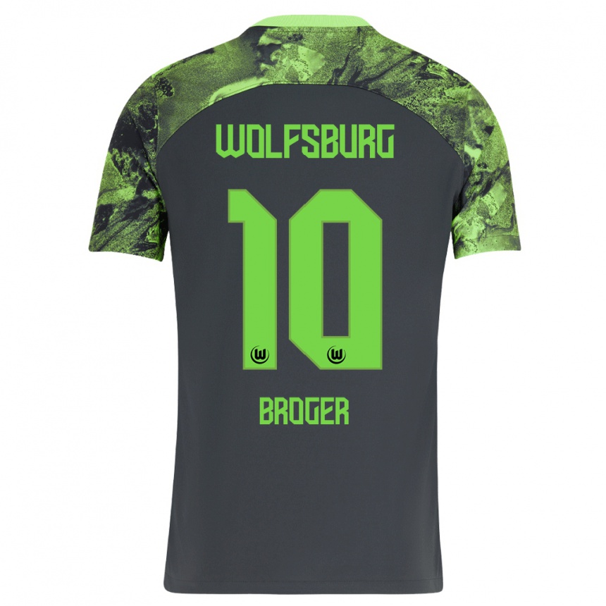 Men Football Bennit Bröger #10 Dark Grey Away Jersey 2023/24 T-Shirt Canada