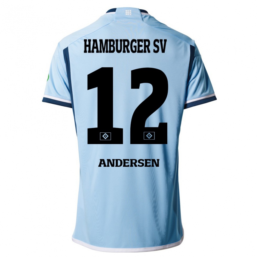 Men Football Patrick Andersen #12 Blue Away Jersey 2023/24 T-Shirt Canada