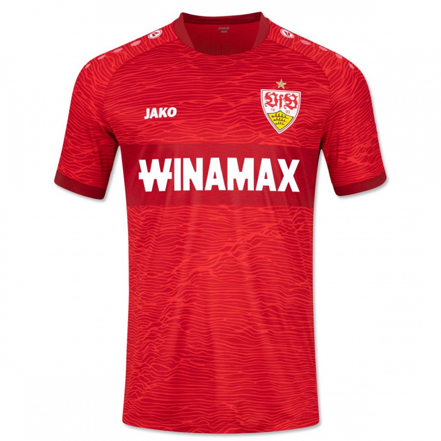 Men Football Yanik Spalt #0 Red Away Jersey 2023/24 T-Shirt Canada