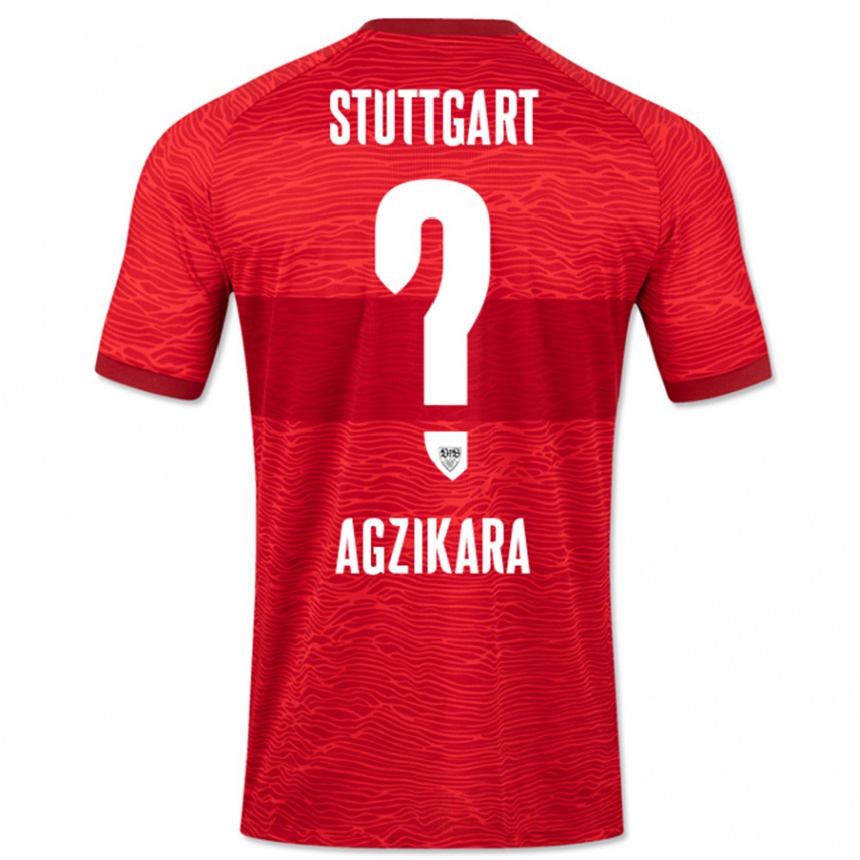 Men Football Emirhan Ağzıkara #0 Red Away Jersey 2023/24 T-Shirt Canada