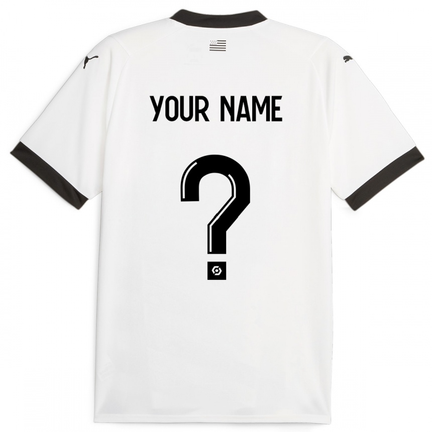 Men Football Your Name #0 White Away Jersey 2023/24 T-Shirt Canada