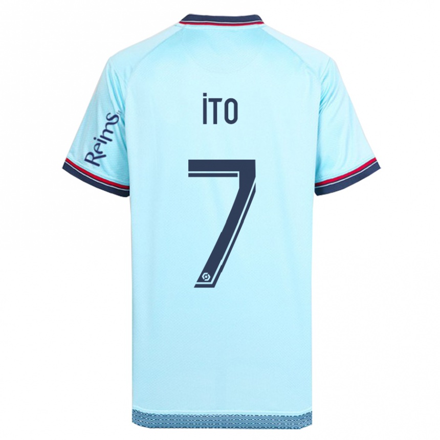 Men Football Junya Ito #7 Sky Blue Away Jersey 2023/24 T-Shirt Canada