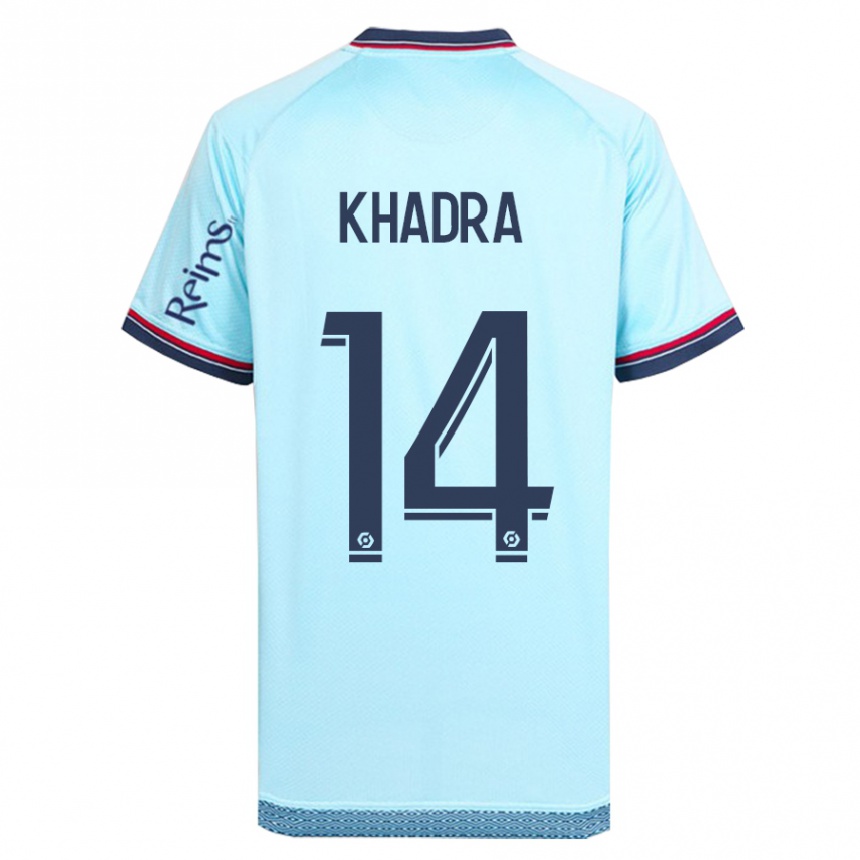 Homme Football Maillot Reda Khadra #14 Bleu Ciel Tenues Extérieur 2023/24 Canada