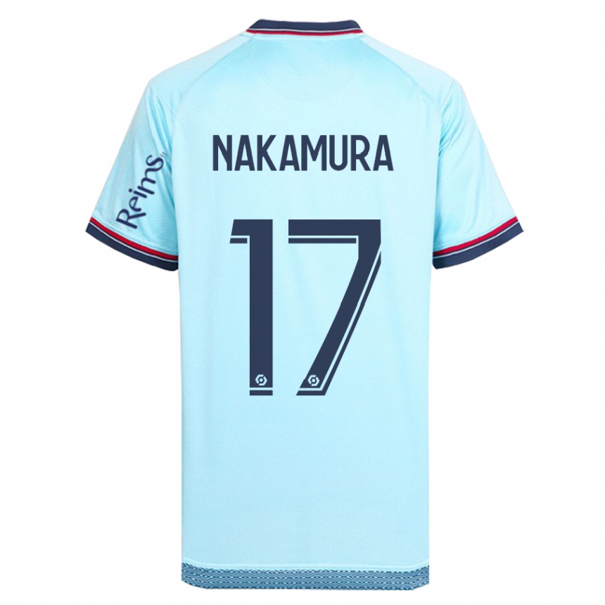 Homme Football Maillot Keito Nakamura #17 Bleu Ciel Tenues Extérieur 2023/24 Canada