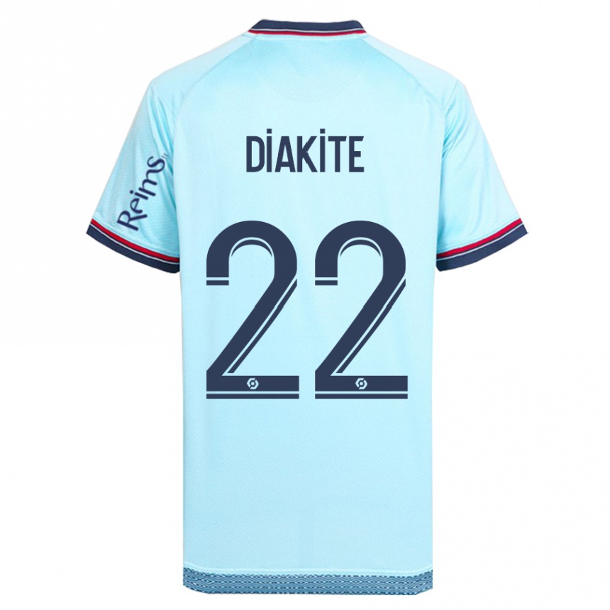 Men Football Oumar Diakité #22 Sky Blue Away Jersey 2023/24 T-Shirt Canada