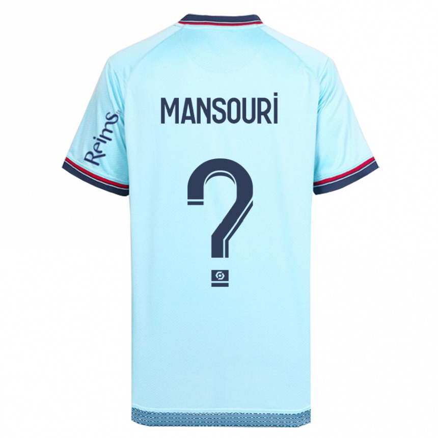 Men Football Keryane Mansouri #0 Sky Blue Away Jersey 2023/24 T-Shirt Canada