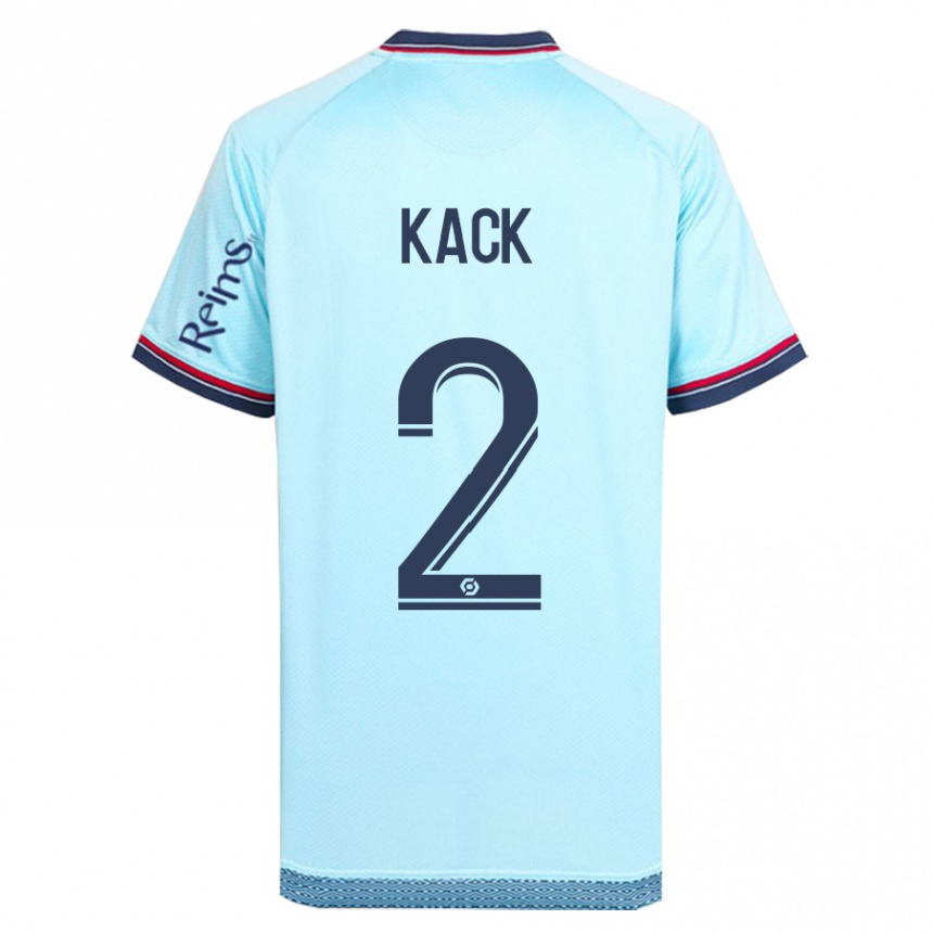 Men Football Mathilde Kack #2 Sky Blue Away Jersey 2023/24 T-Shirt Canada