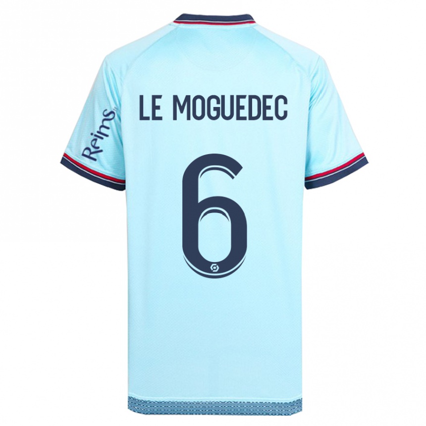 Homme Football Maillot Anaële Le Moguédec #6 Bleu Ciel Tenues Extérieur 2023/24 Canada