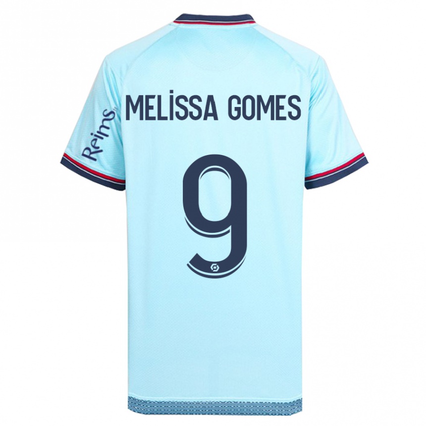 Homme Football Maillot Melissa Ferreira Gomes #9 Bleu Ciel Tenues Extérieur 2023/24 Canada