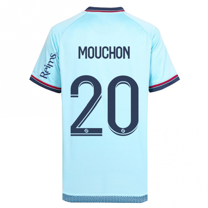 Men Football Noemie Mouchon #20 Sky Blue Away Jersey 2023/24 T-Shirt Canada