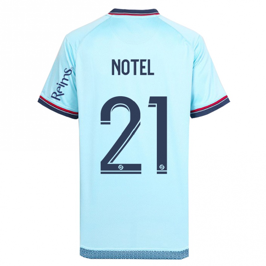 Men Football Lea Notel #21 Sky Blue Away Jersey 2023/24 T-Shirt Canada