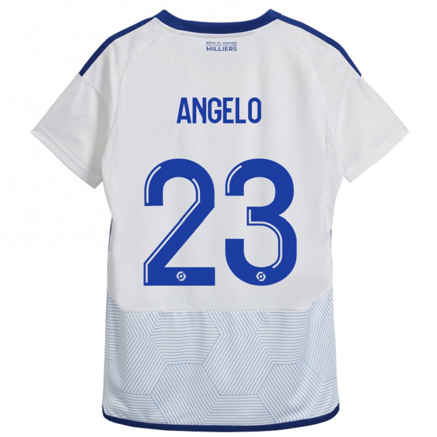 Men Football Ângelo #23 White Away Jersey 2023/24 T-Shirt Canada