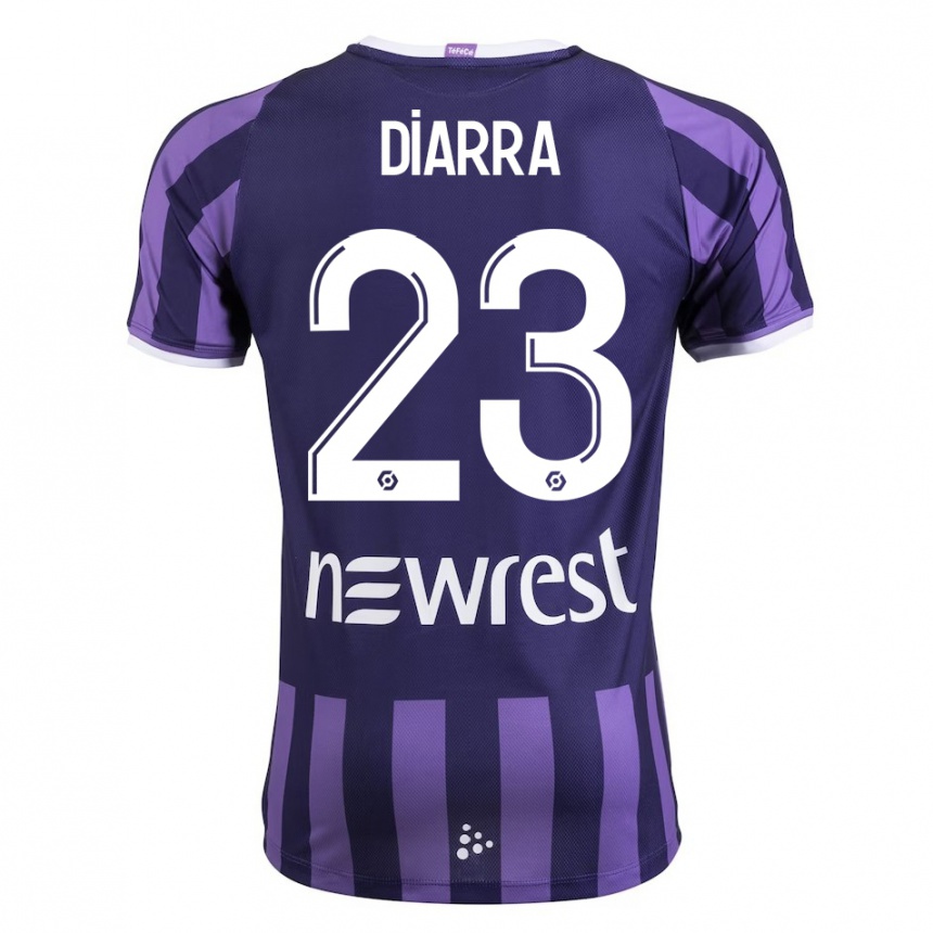 Men Football Moussa Diarra #23 Purple Away Jersey 2023/24 T-Shirt Canada