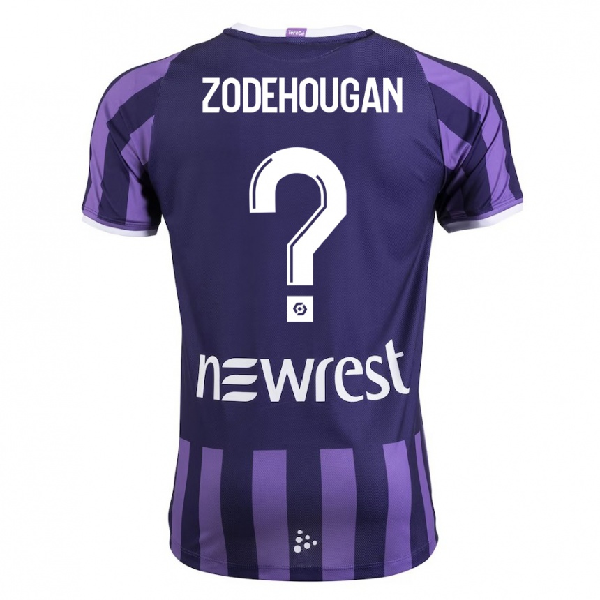 Men Football Yanis Zodehougan #0 Purple Away Jersey 2023/24 T-Shirt Canada