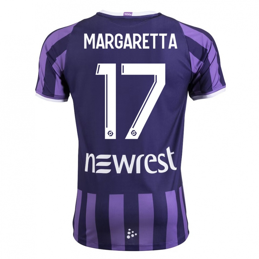 Men Football Jessica Margaretta #17 Purple Away Jersey 2023/24 T-Shirt Canada