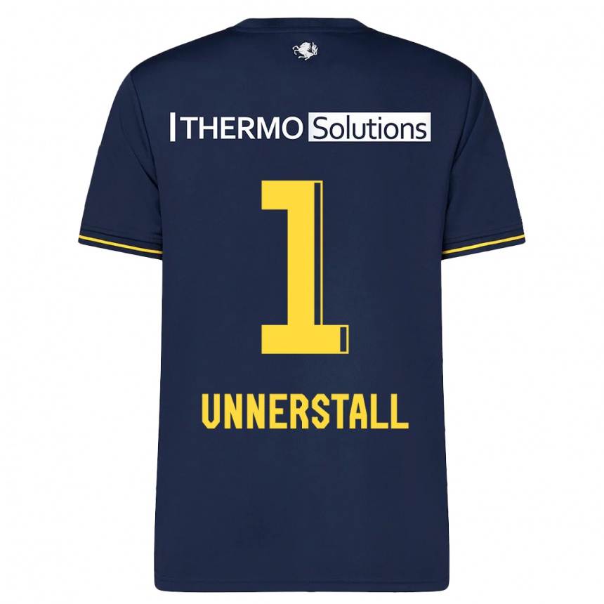 Men Football Lars Unnerstall #1 Navy Away Jersey 2023/24 T-Shirt Canada