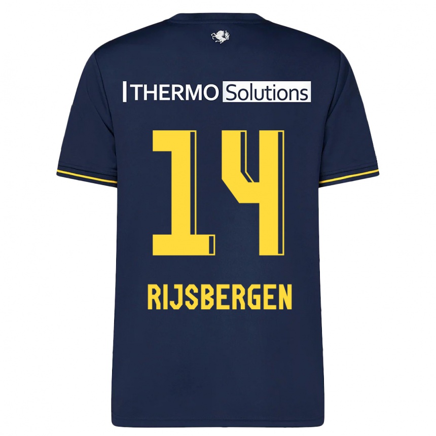 Men Football Liz Rijsbergen #14 Navy Away Jersey 2023/24 T-Shirt Canada