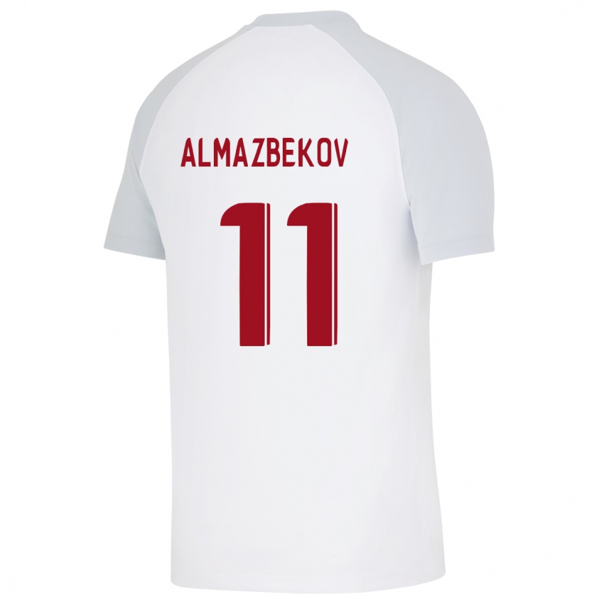 Homme Football Maillot Beknaz Almazbekov #11 Blanc Tenues Extérieur 2023/24 Canada