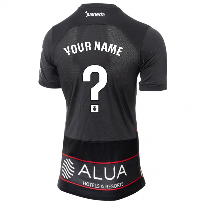 Men Football Your Name #0 Black Away Jersey 2023/24 T-Shirt Canada