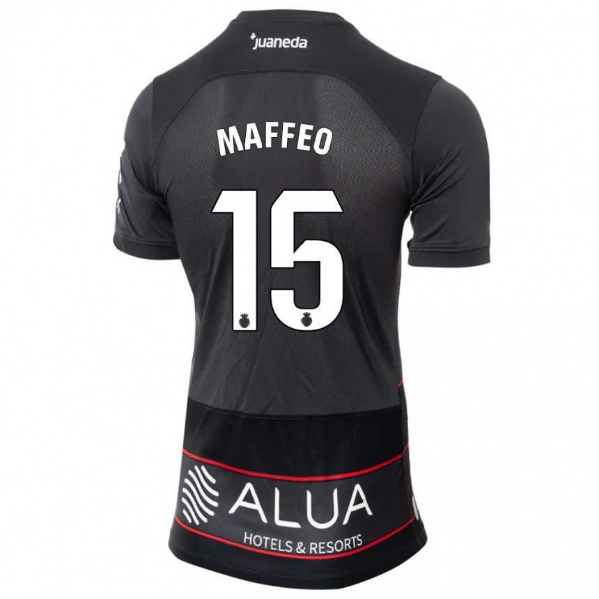 Homme Football Maillot Pablo Maffeo #15 Noir Tenues Extérieur 2023/24 Canada