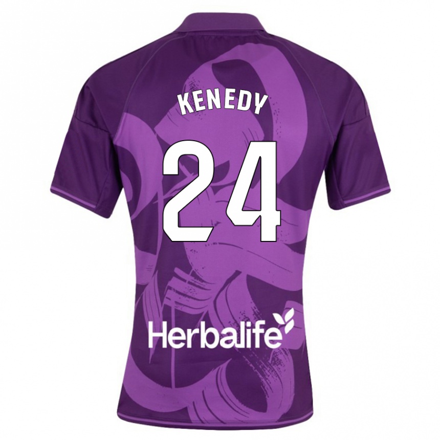 Men Football Kenedy #24 Violet Away Jersey 2023/24 T-Shirt Canada