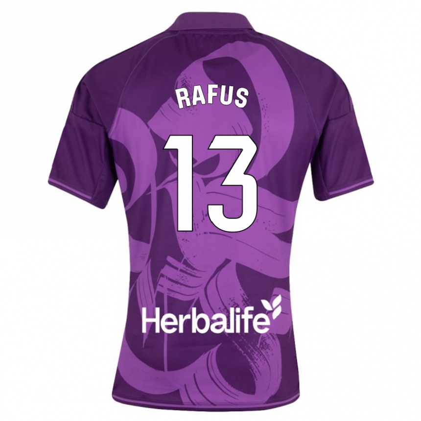 Men Football Arnau Rafus #13 Violet Away Jersey 2023/24 T-Shirt Canada