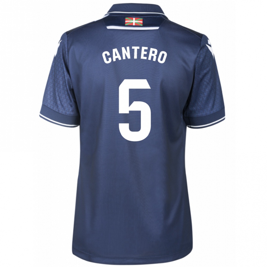 Men Football Yago Cantero #5 Navy Away Jersey 2023/24 T-Shirt Canada