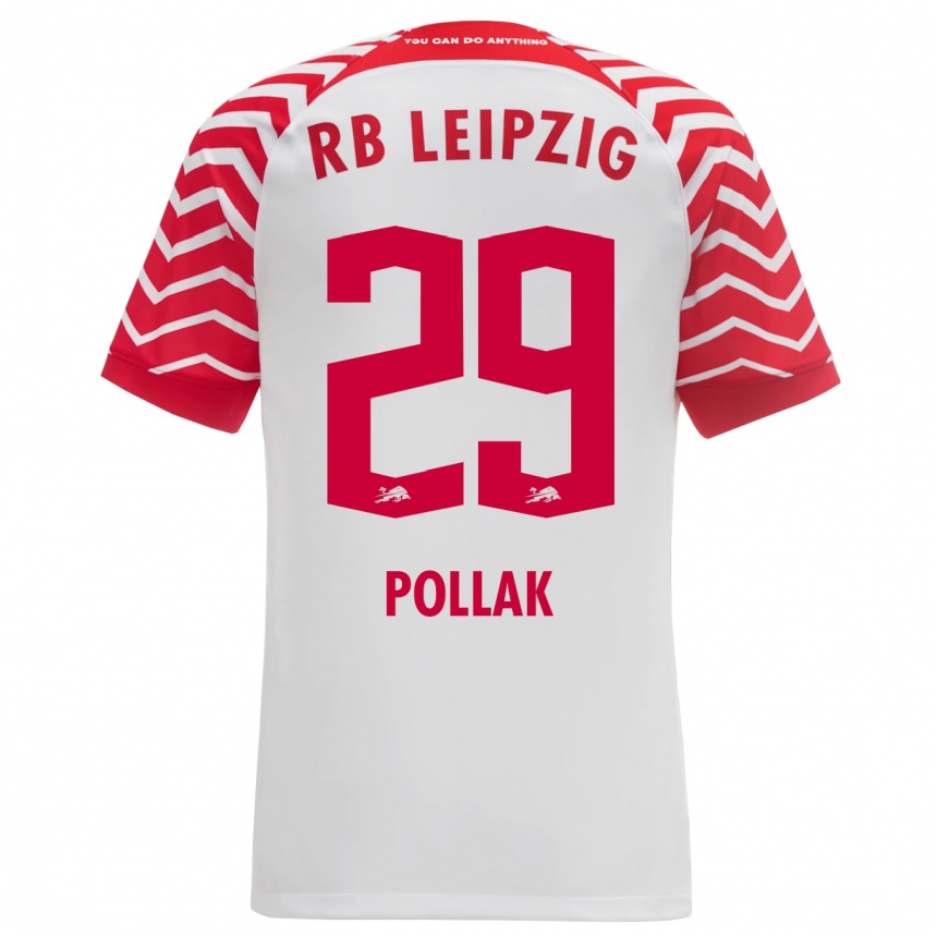 Women Football Julia Pollak #29 White Home Jersey 2023/24 T-Shirt Canada