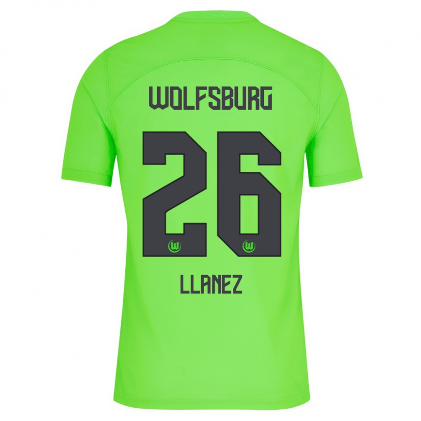 Women Football Ulysses Llanez #26 Green Home Jersey 2023/24 T-Shirt Canada