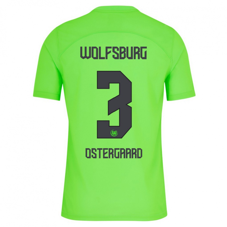 Women Football Christian Östergaard #3 Green Home Jersey 2023/24 T-Shirt Canada