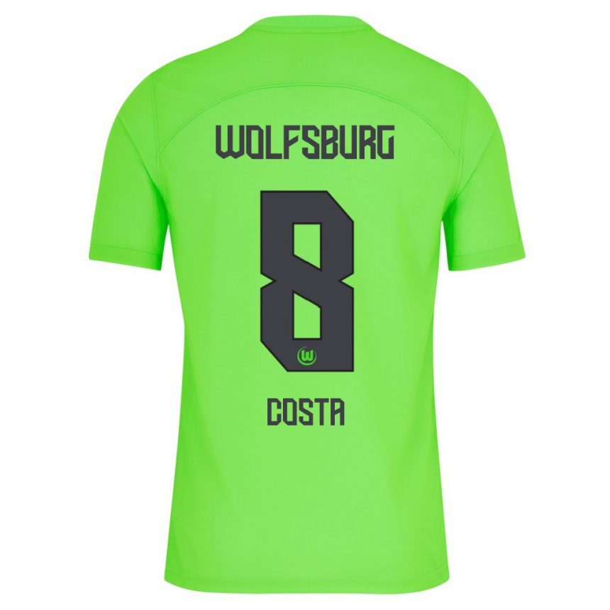 Women Football Jesse Costa #8 Green Home Jersey 2023/24 T-Shirt Canada