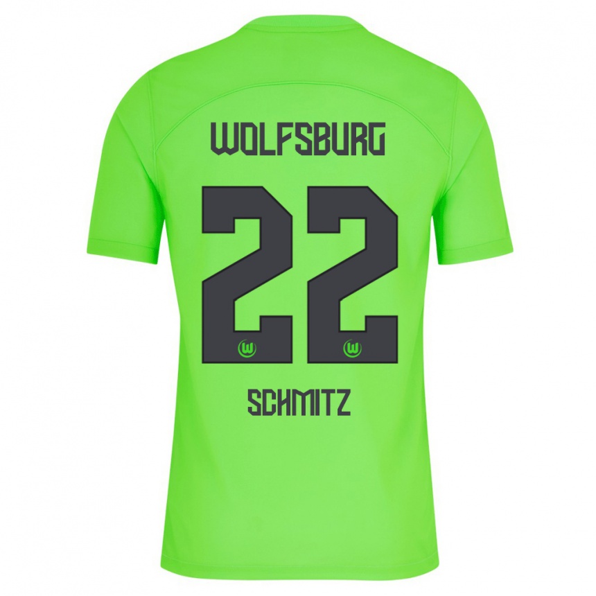 Women Football Lisa Schmitz #22 Green Home Jersey 2023/24 T-Shirt Canada