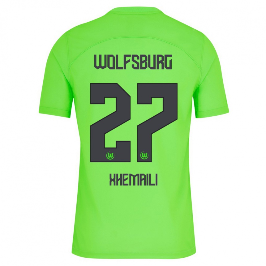 Women Football Riola Xhemaili #27 Green Home Jersey 2023/24 T-Shirt Canada