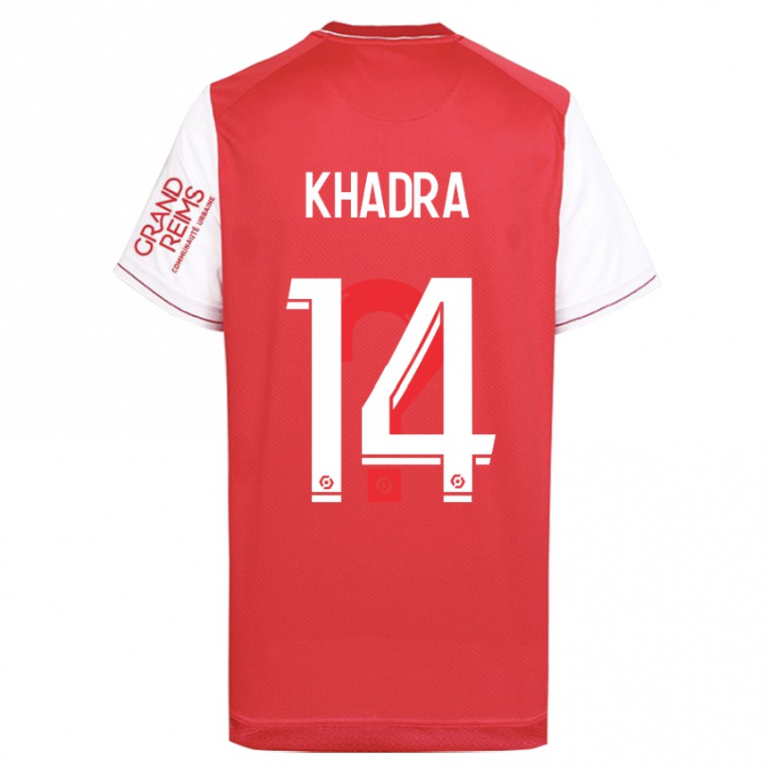 Women Football Reda Khadra #14 Red Home Jersey 2023/24 T-Shirt Canada