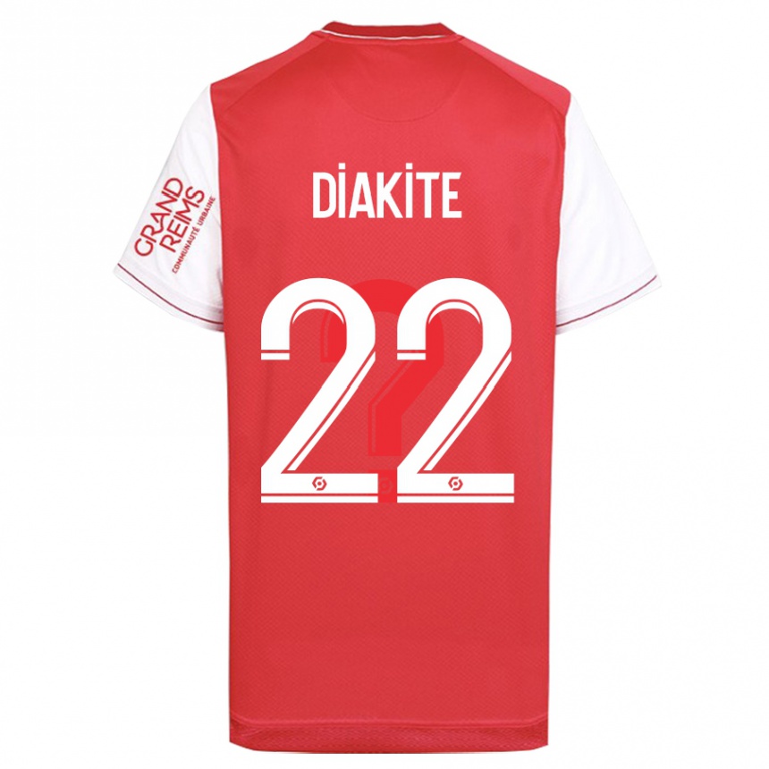 Women Football Oumar Diakité #22 Red Home Jersey 2023/24 T-Shirt Canada