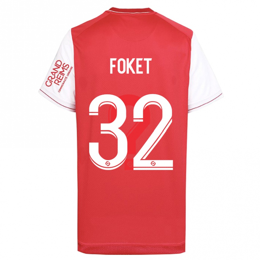 Women Football Thomas Foket #32 Red Home Jersey 2023/24 T-Shirt Canada