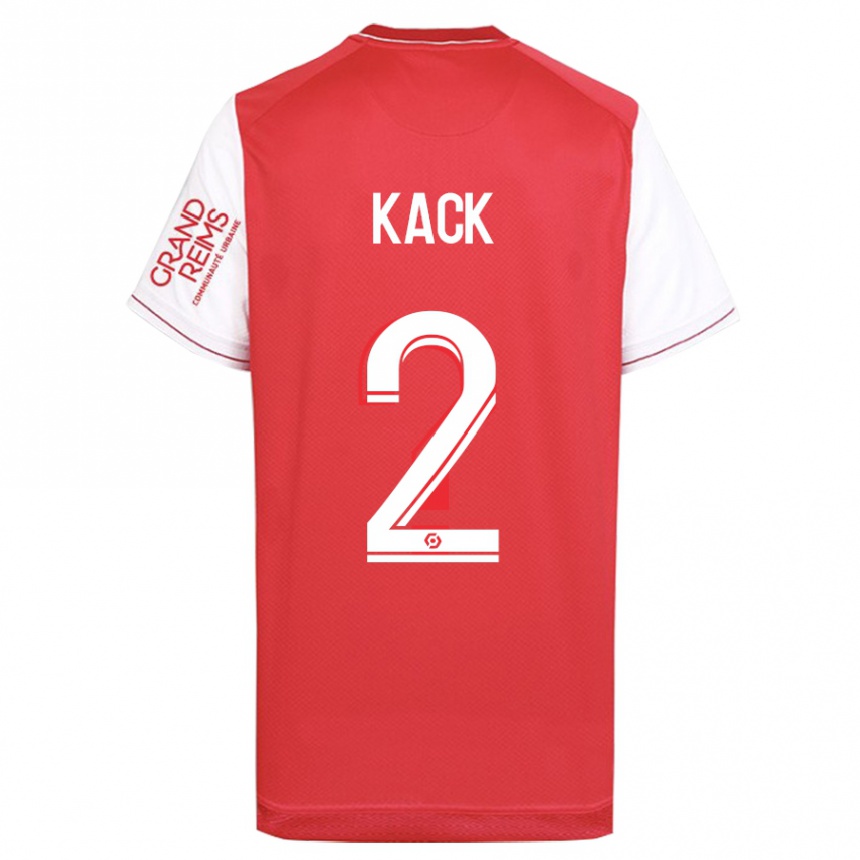 Women Football Mathilde Kack #2 Red Home Jersey 2023/24 T-Shirt Canada