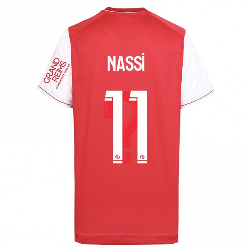 Women Football Jade Nassi #11 Red Home Jersey 2023/24 T-Shirt Canada