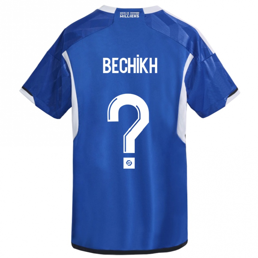 Women Football Mohamed Bechikh #0 Blue Home Jersey 2023/24 T-Shirt Canada