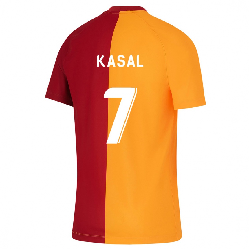 Women Football Yasin Kasal #7 Orange Home Jersey 2023/24 T-Shirt Canada