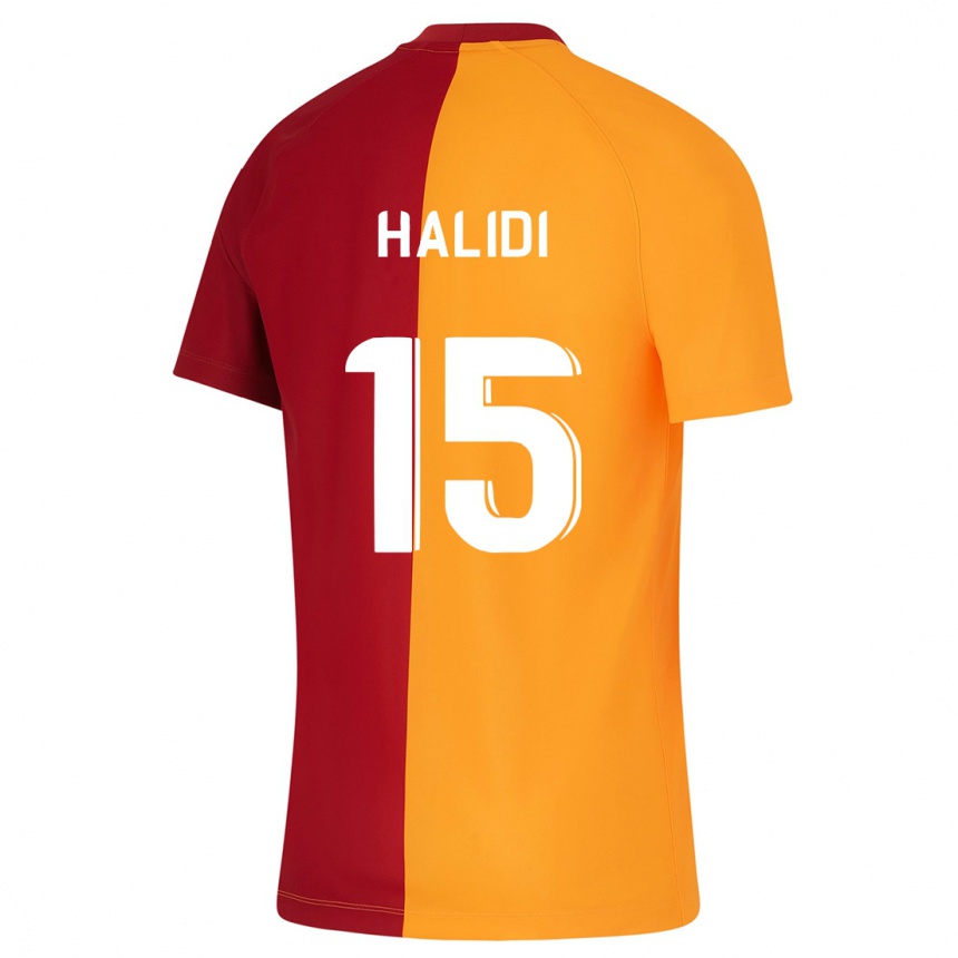 Women Football Isa Halidi #15 Orange Home Jersey 2023/24 T-Shirt Canada