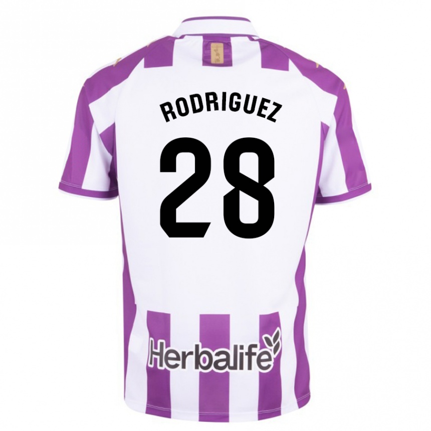 Women Football Yago Rodríguez #28 Purple Home Jersey 2023/24 T-Shirt Canada