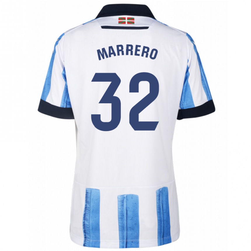 Women Football Unai Marrero #32 Blue White Home Jersey 2023/24 T-Shirt Canada